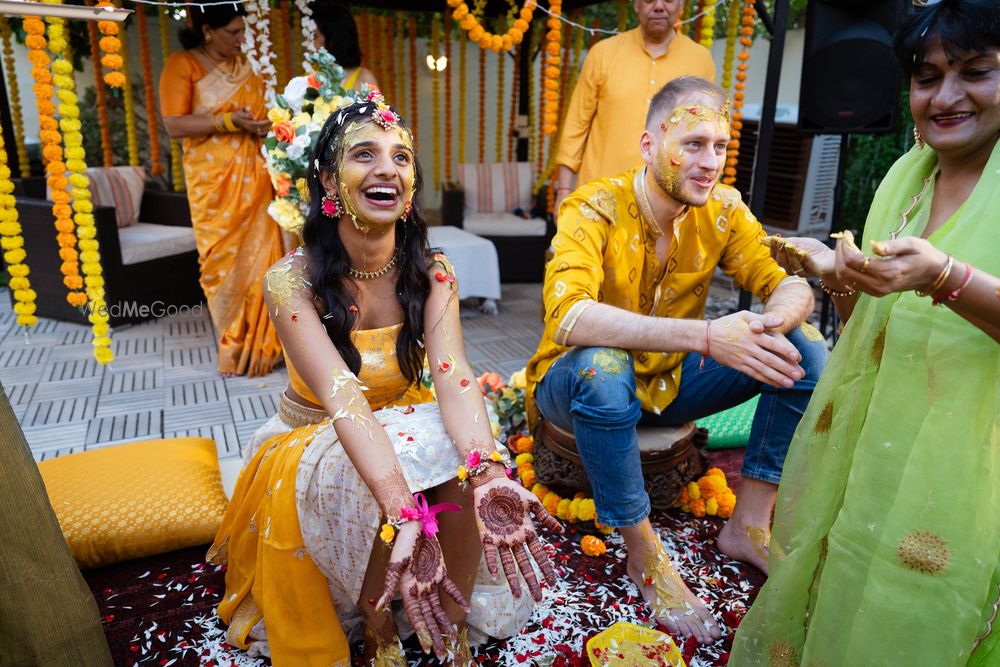 Photo From Jahanvi & Paul’s Haldi - By Moments by Draw