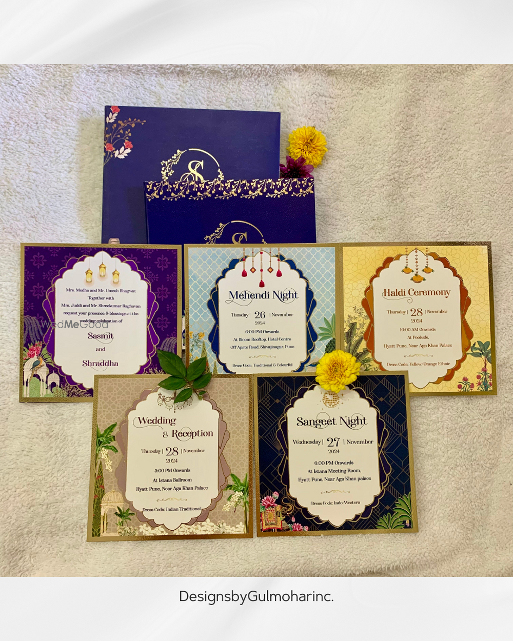 Photo From Royal Blue Invite - By Designs by Gulmohar Inc.