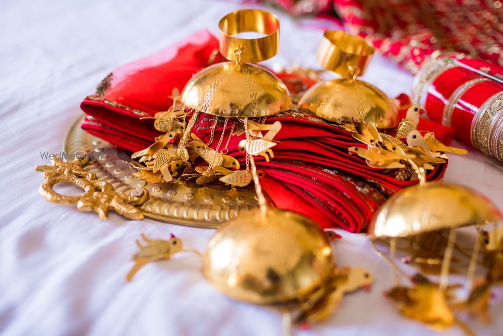 Photo of Bridal kaleere with birds design