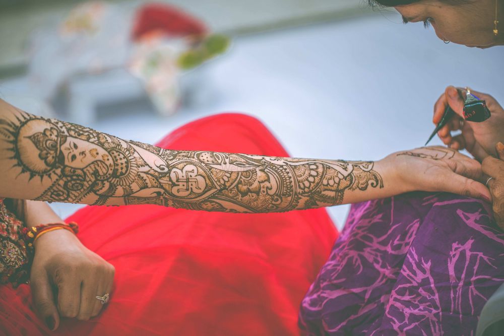 Photo of Stunning mehendi designs with god caricatures