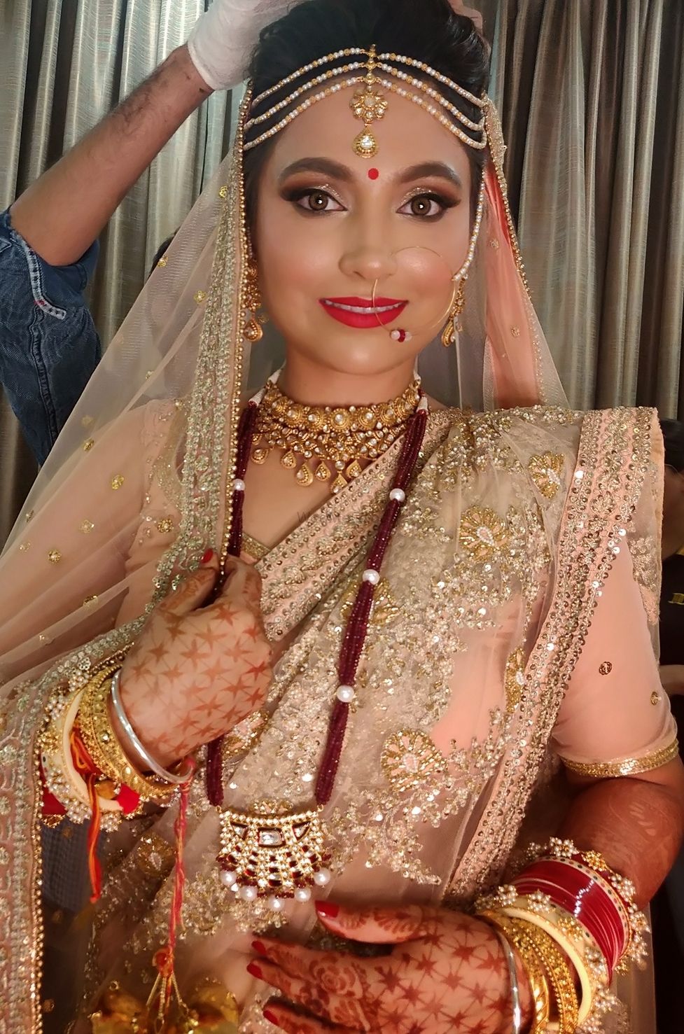 Photo From Bride on her wedding day. - By Makeovers by Anchal