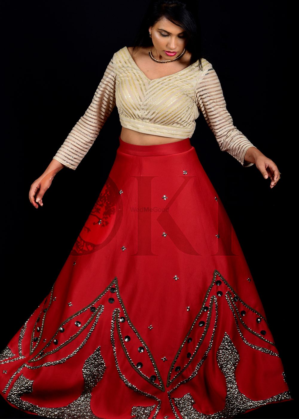 Photo From Stunning Designer zardozi Maroon and gold Bridal Lehenga - By OKI