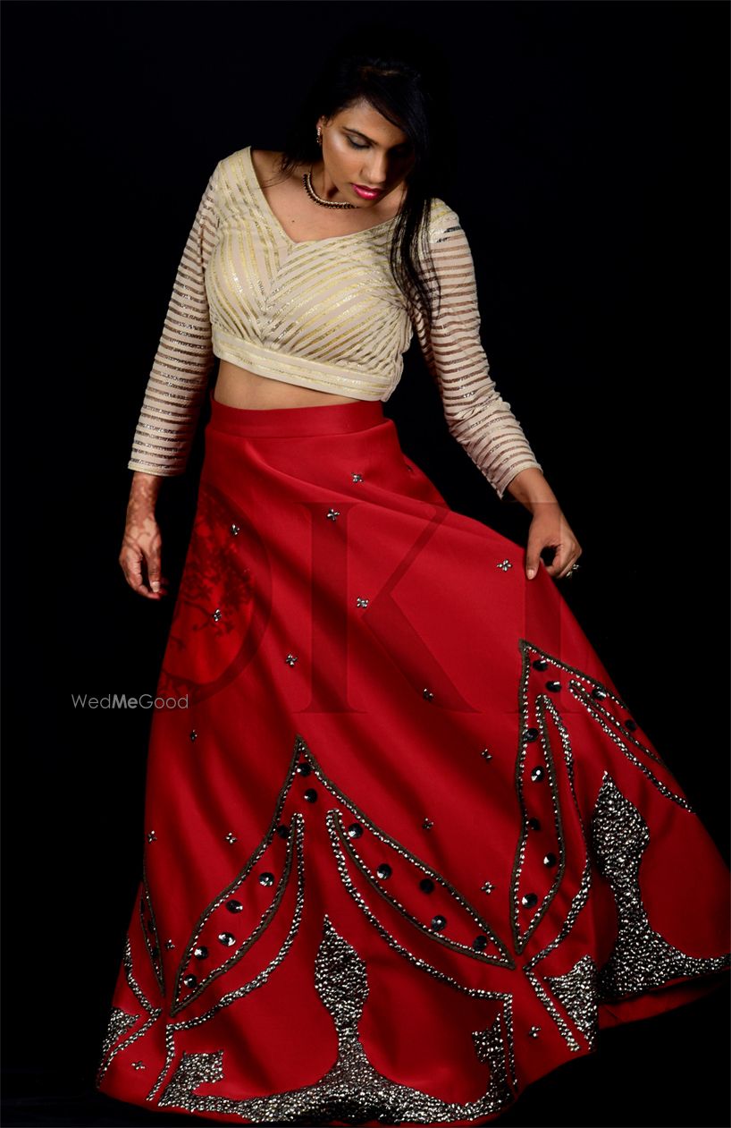 Photo From Stunning Designer zardozi Maroon and gold Bridal Lehenga - By OKI