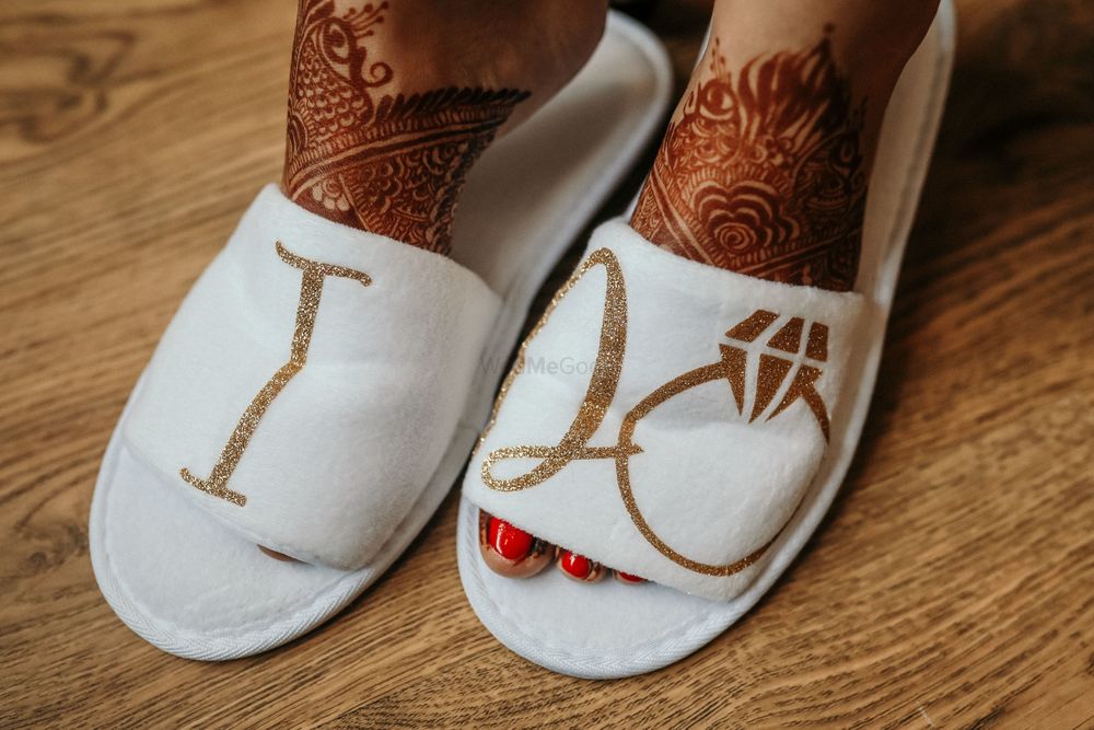 Photo of Cute bridal accessories I do slippers