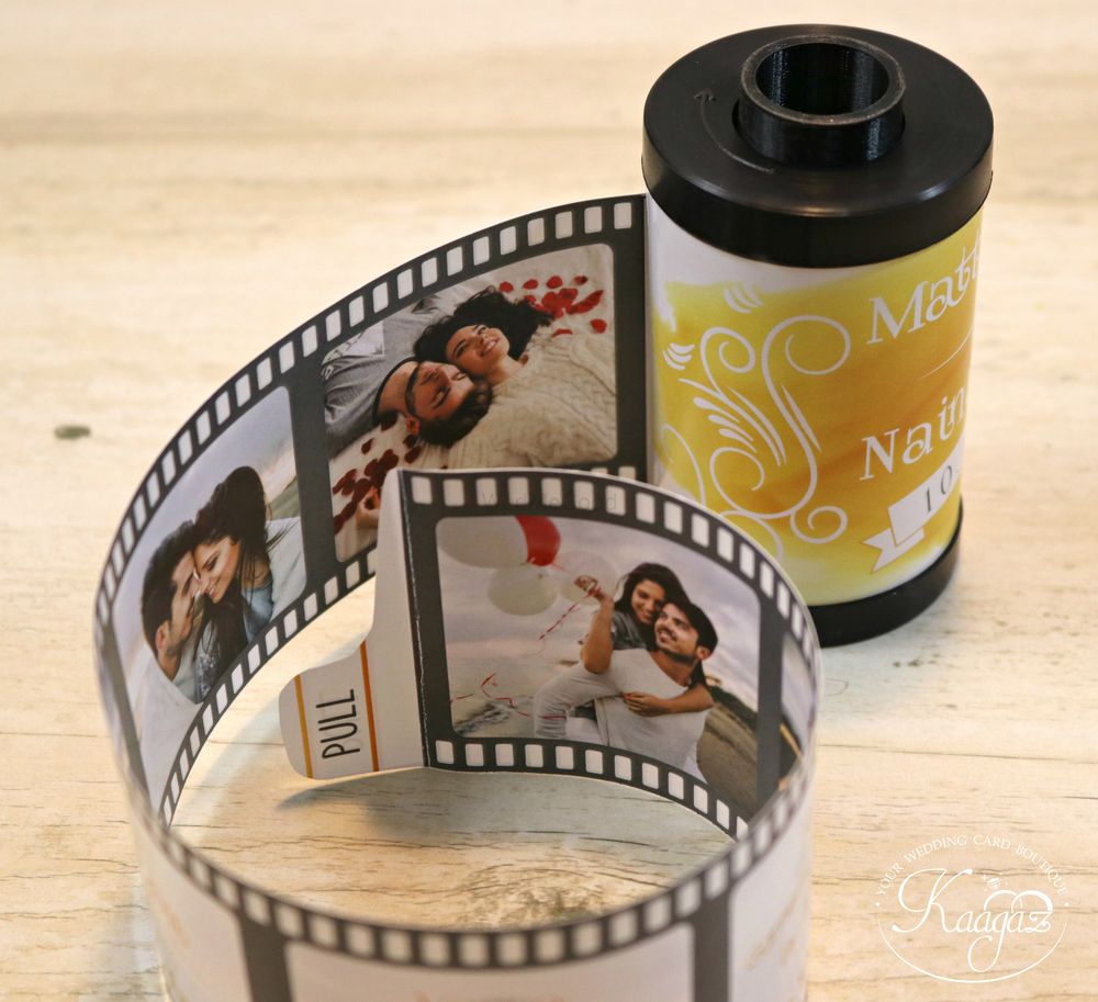 Photo From Say Cheese!! - Photo Reel Wedding Invitation - By Kaagaz- Wedding Card Boutique