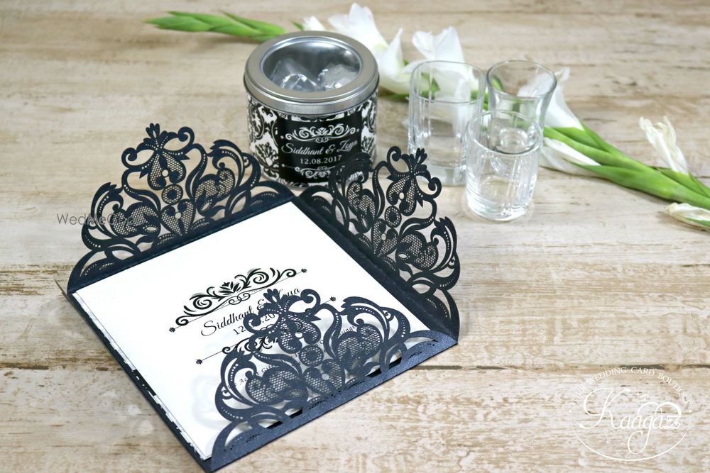 Photo From Black Luxurious Wedding Card - By Kaagaz- Wedding Card Boutique