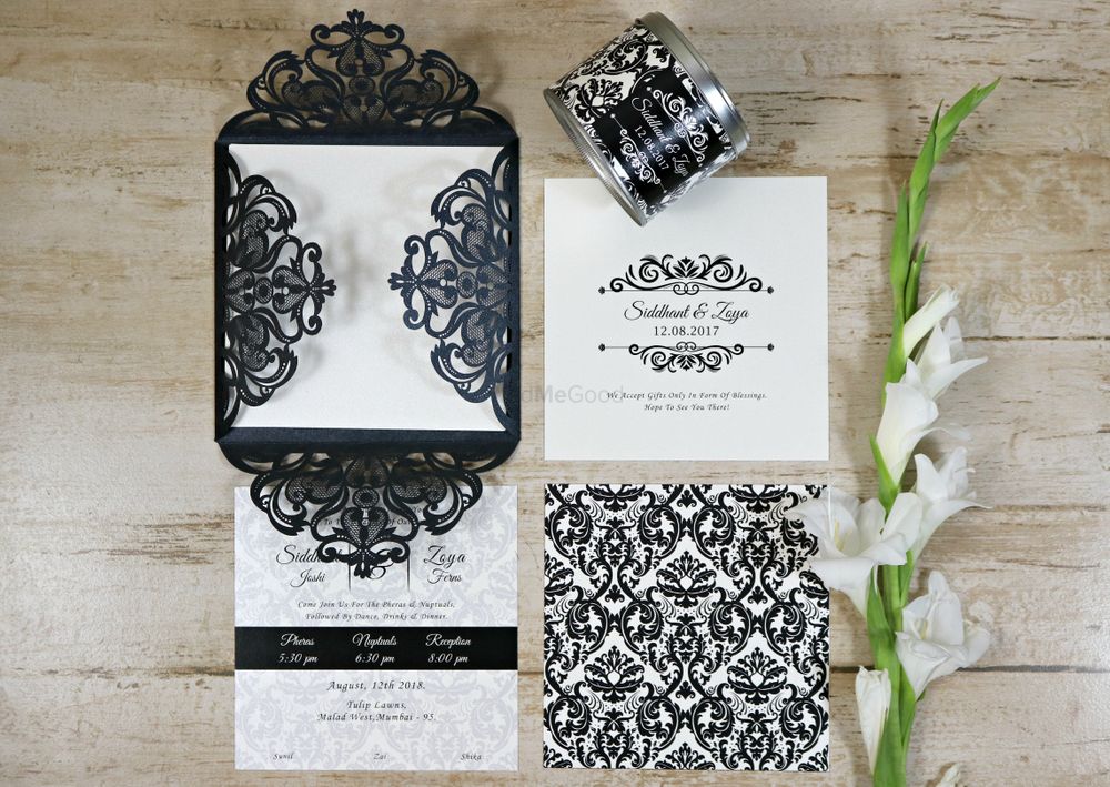 Photo From Black Luxurious Wedding Card - By Kaagaz- Wedding Card Boutique