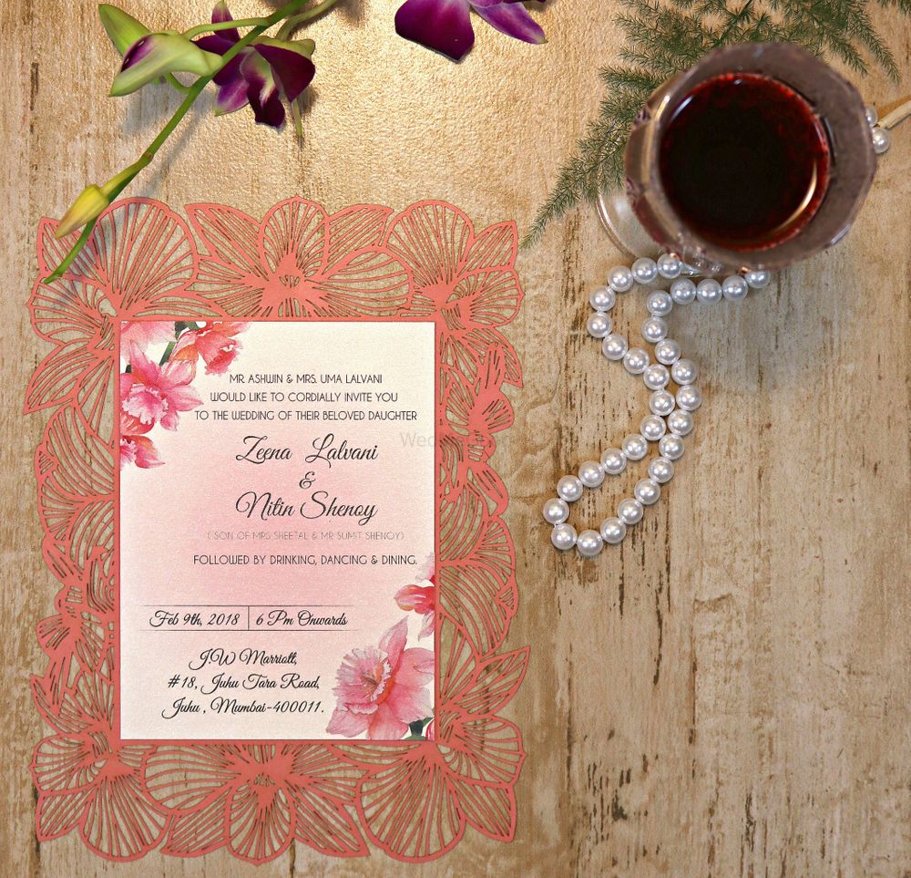 Photo From Graceful Orchid Wedding Card - By Kaagaz- Wedding Card Boutique