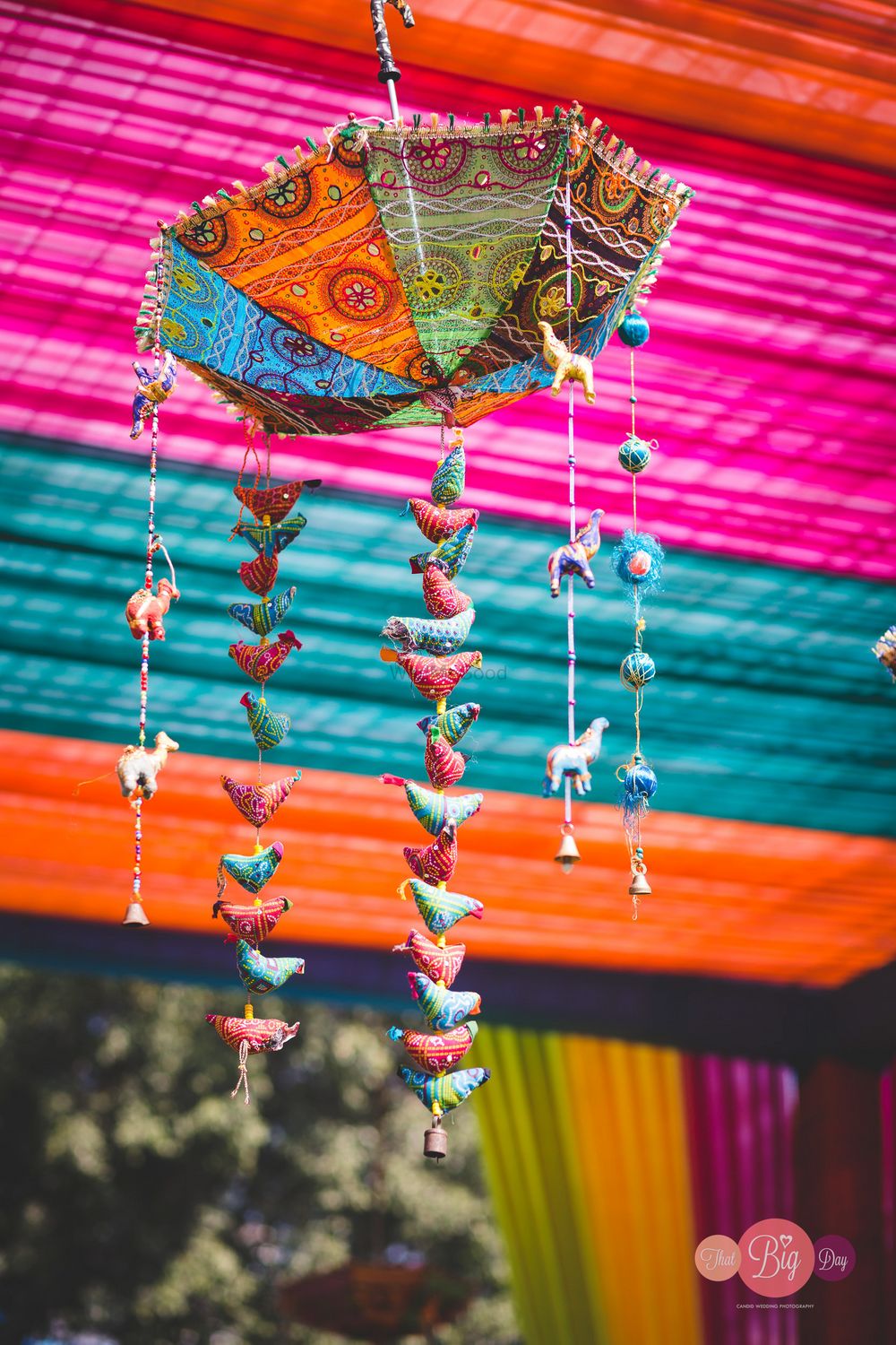 Photo of Hanging umbrella for Rajasthani theme decor