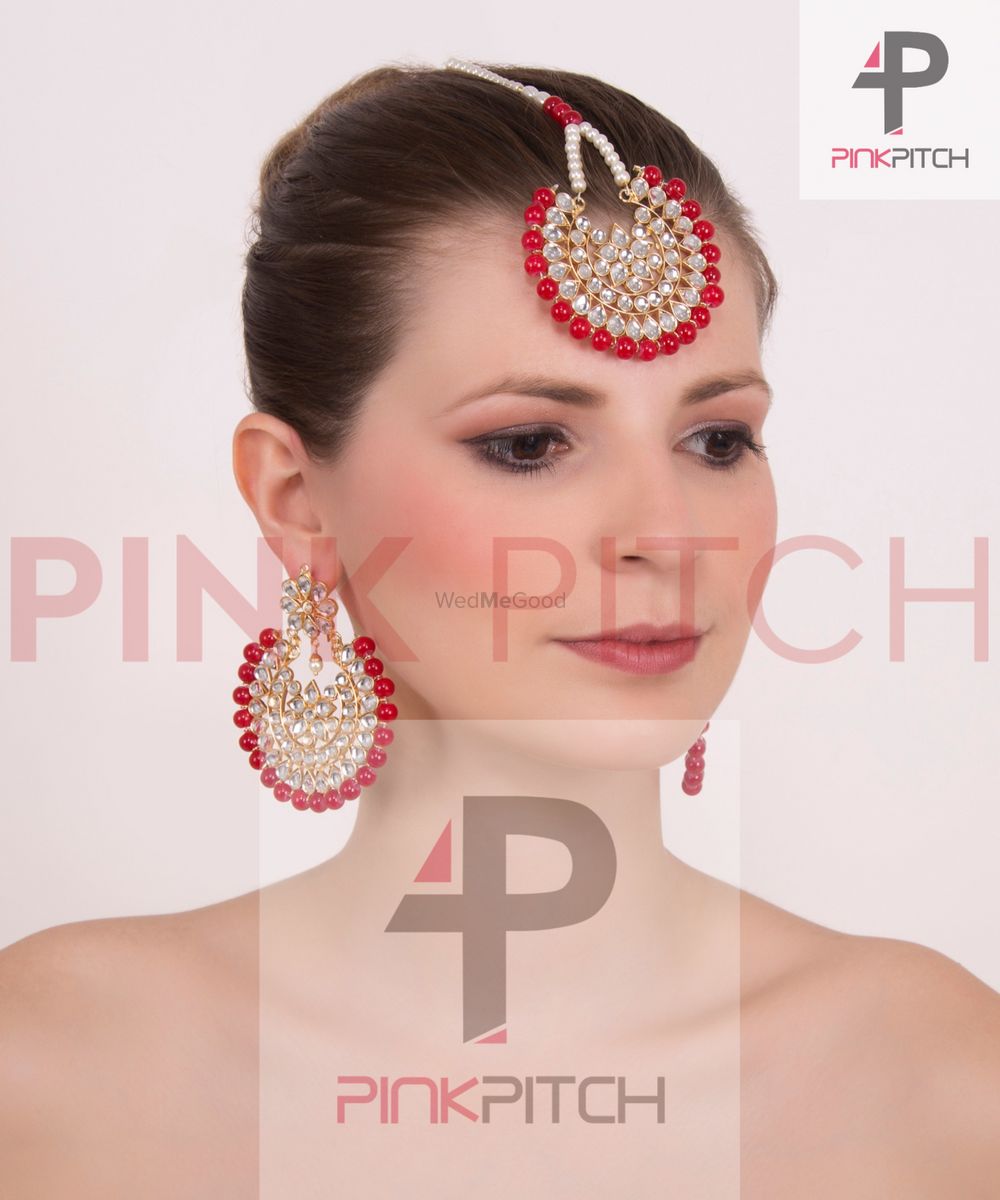Photo From Exclusive Earrings cum Tikka Set by Pink Pitch - By Pink Pitch