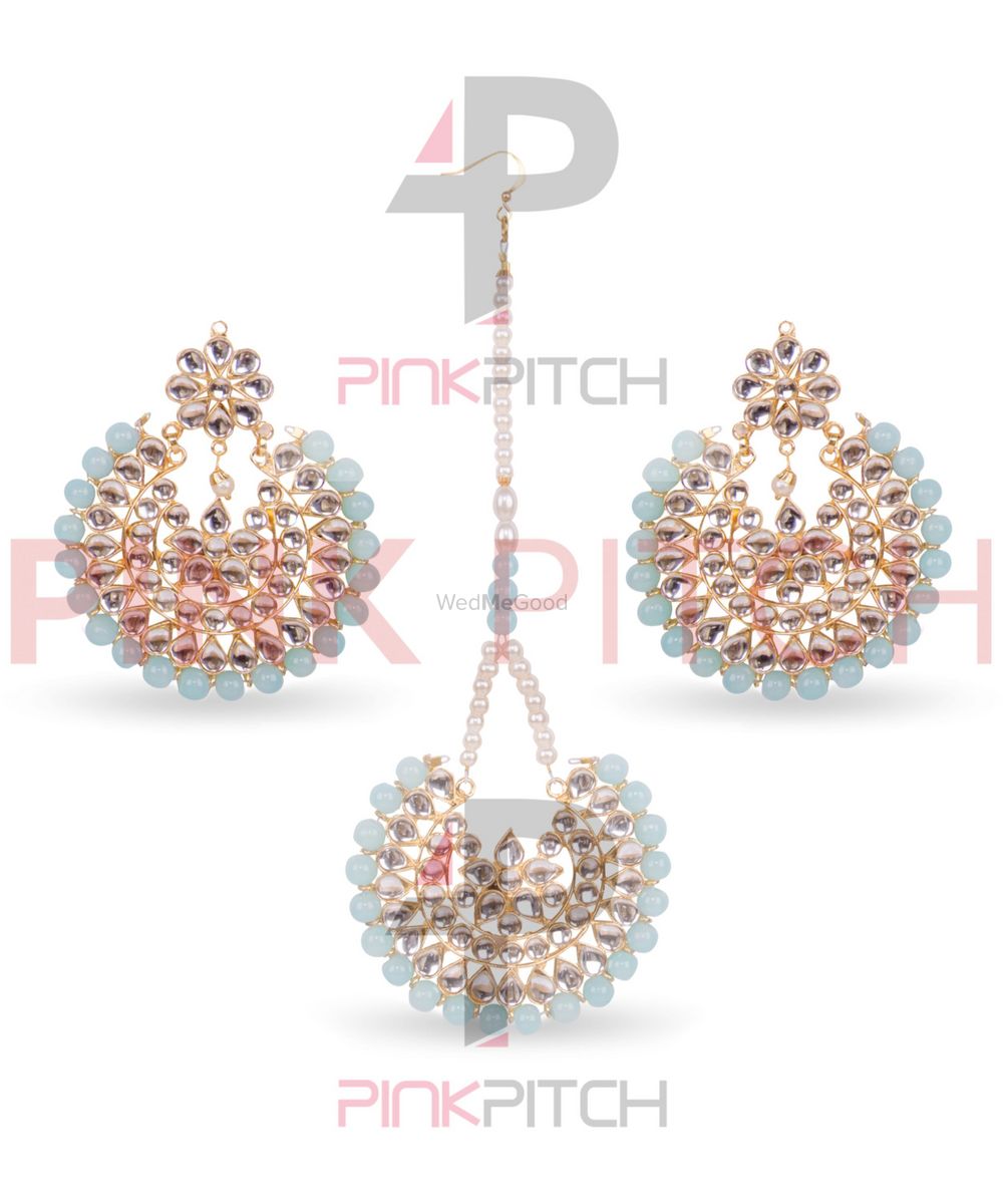 Photo From Exclusive Earrings cum Tikka Set by Pink Pitch - By Pink Pitch