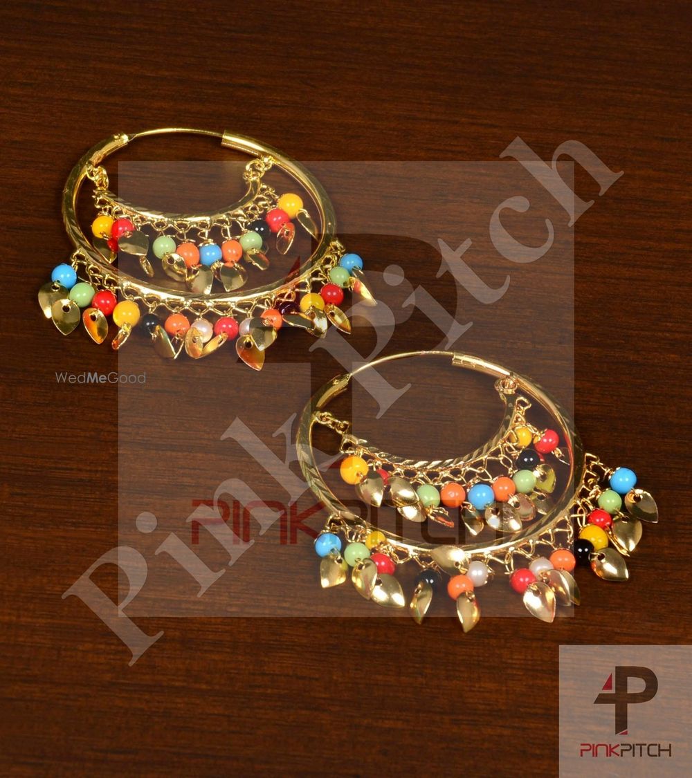 Photo From Traditional Peepal Patti Hoops - By Pink Pitch