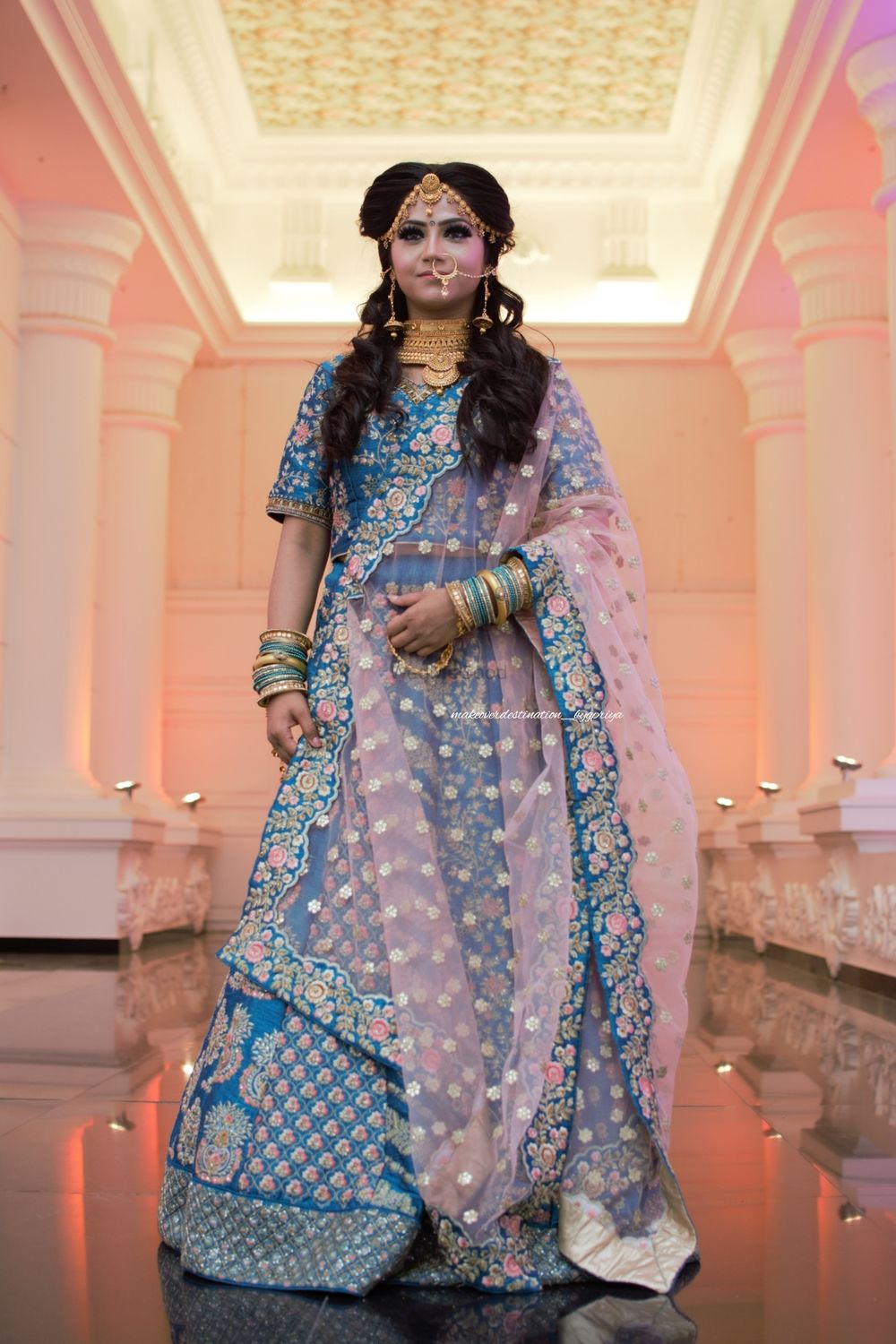 Photo From Bridal in Blue Padmavati Inspired Look - By Makeover Destination by Priya