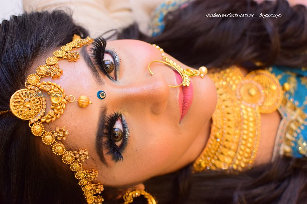 Photo From Bridal in Blue Padmavati Inspired Look - By Makeover Destination by Priya