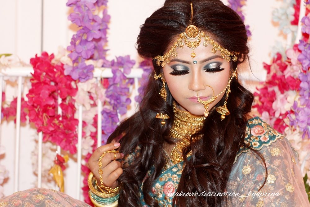 Photo From Bridal in Blue Padmavati Inspired Look - By Makeover Destination by Priya