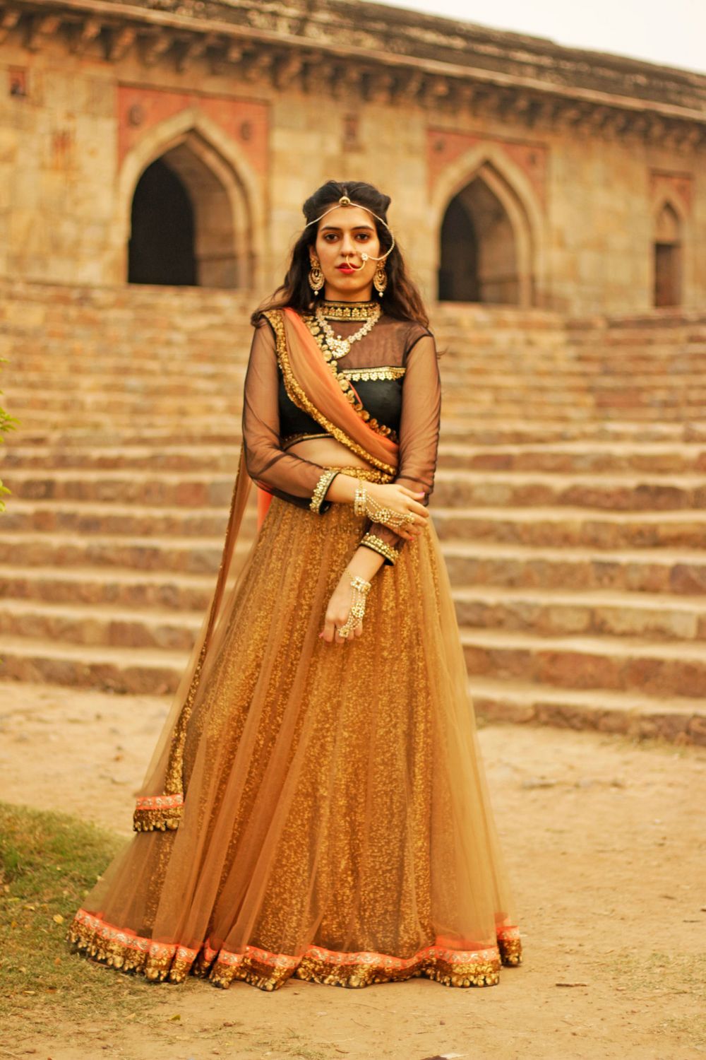 Photo of rustic indian outfit