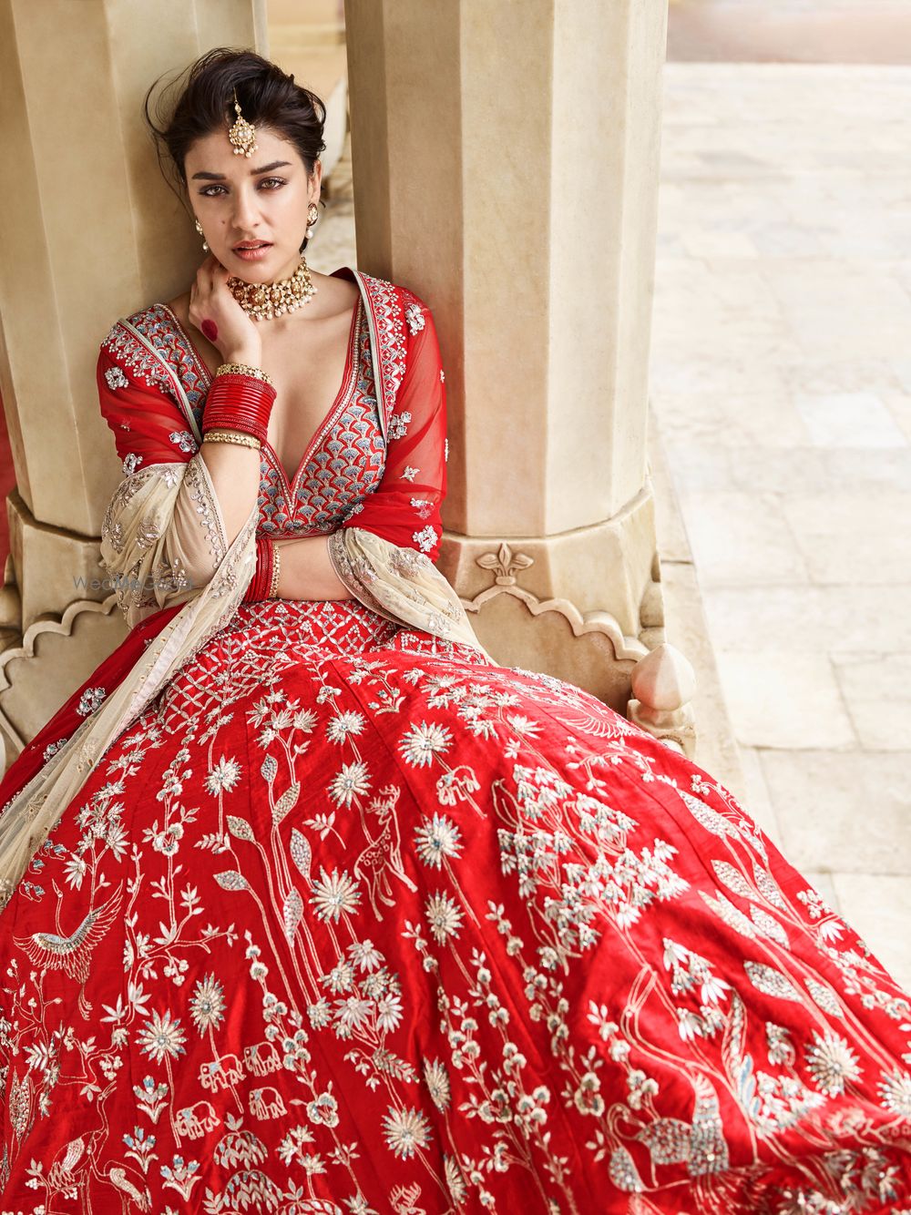 Photo of Anita dongre red bridal lehenga