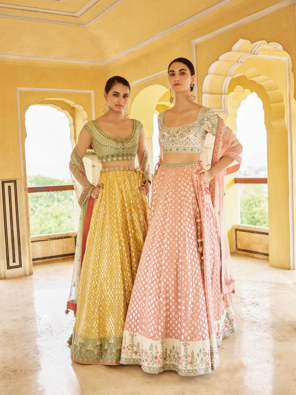 Photo of Engagement or mehendi pastel lehenga by Anita Dongre