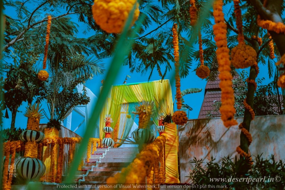 Photo From Haldi In south Indian style  - By Desert Pearl