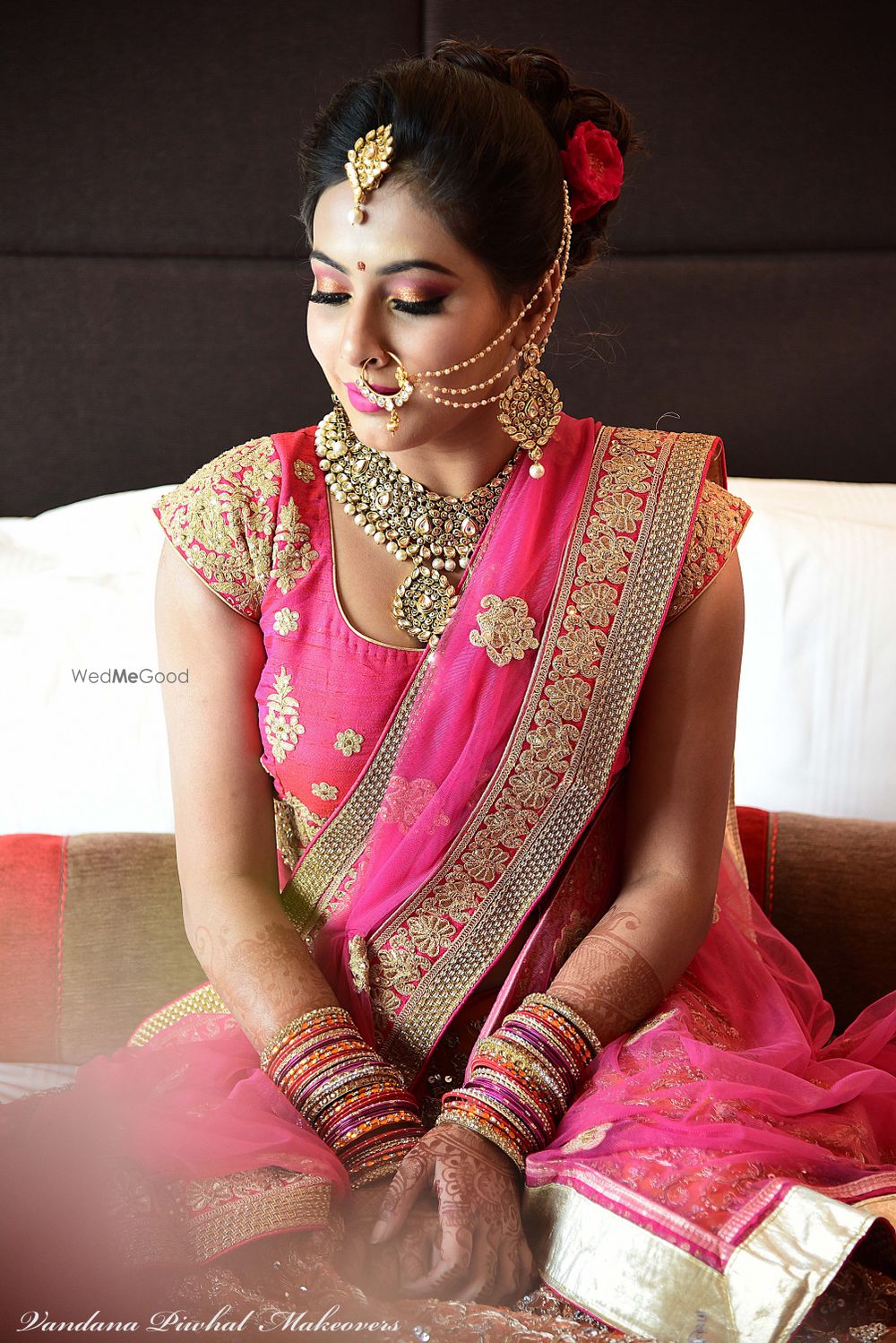 Photo of 3 strand statement bridal nath