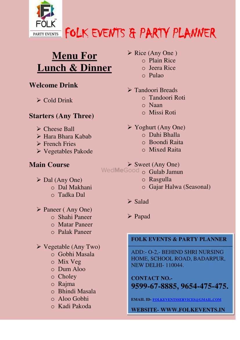 Photo From Low budget menus - By Folk Events & Party Planner