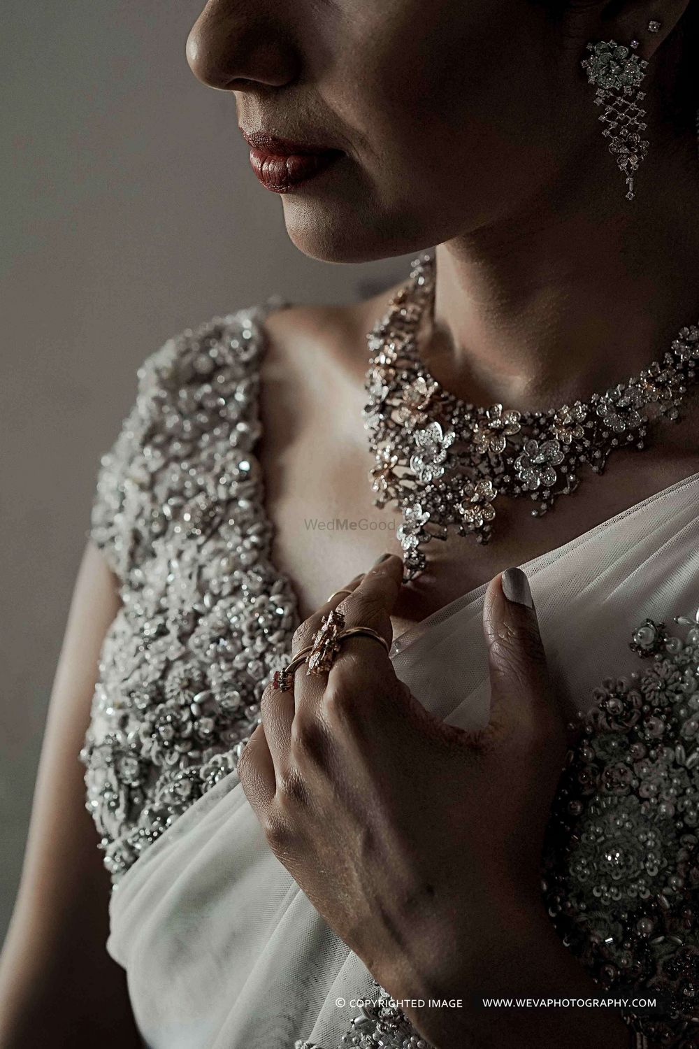 Photo of Stonework necklace christian bride