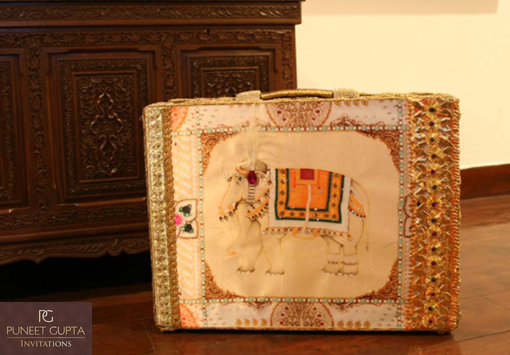 Photo of wedding card boxes