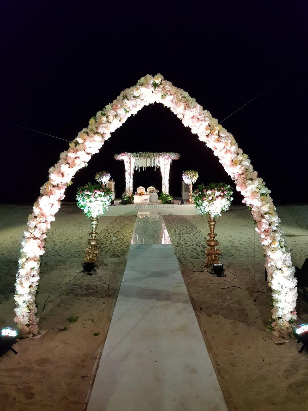 Photo of Unique beach wedding mandap decoration