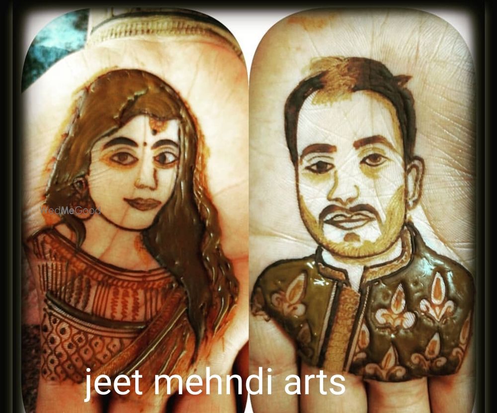 Photo From Portrait bridal mehndi 15000rs - By Jeet Mehendi Arts