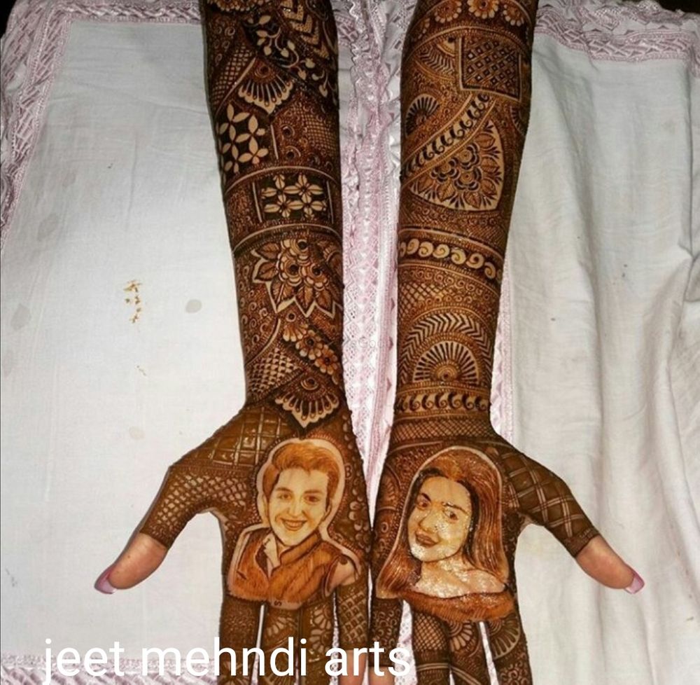 Photo From Portrait bridal mehndi 15000rs - By Jeet Mehendi Arts