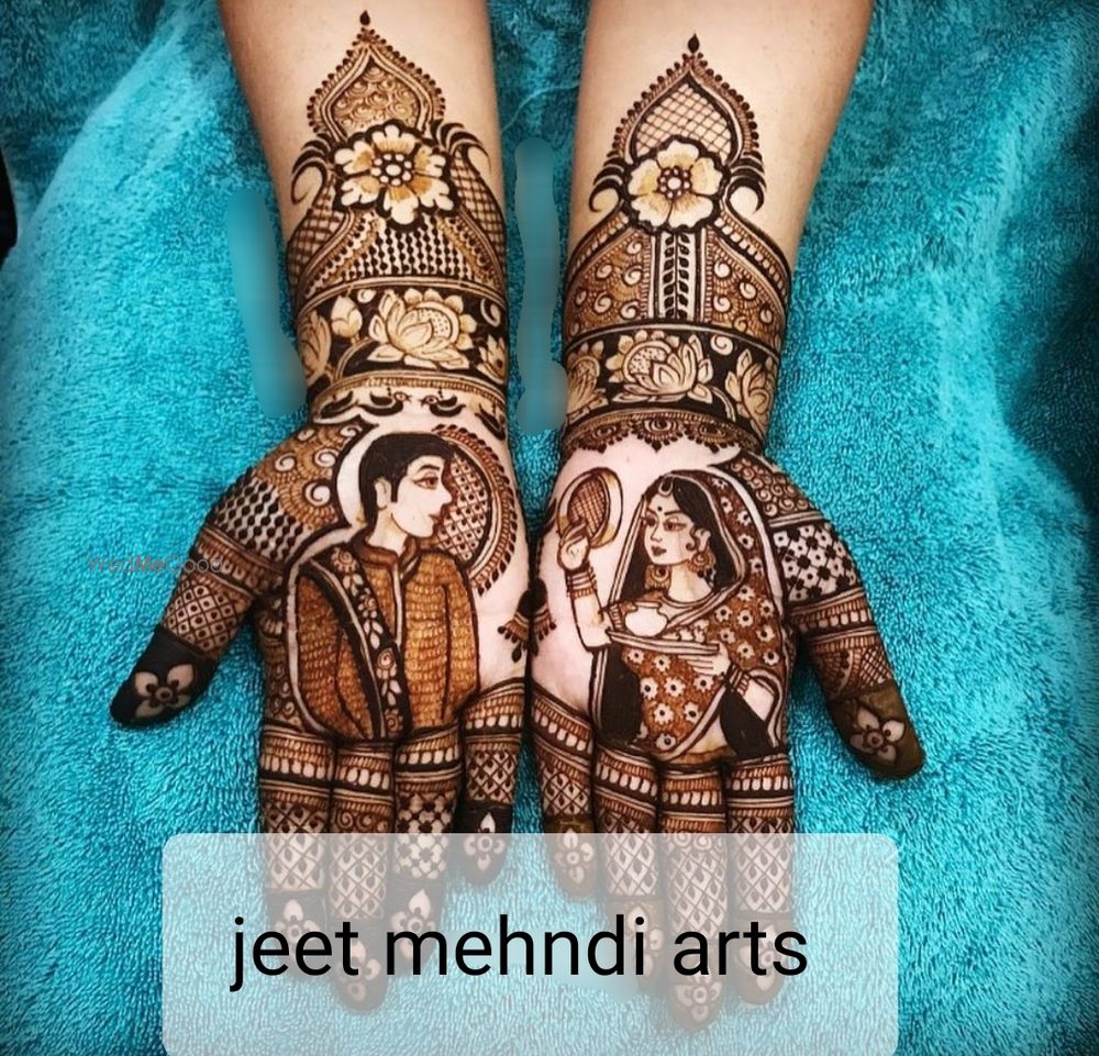 Photo From Portrait bridal mehndi 15000rs - By Jeet Mehendi Arts