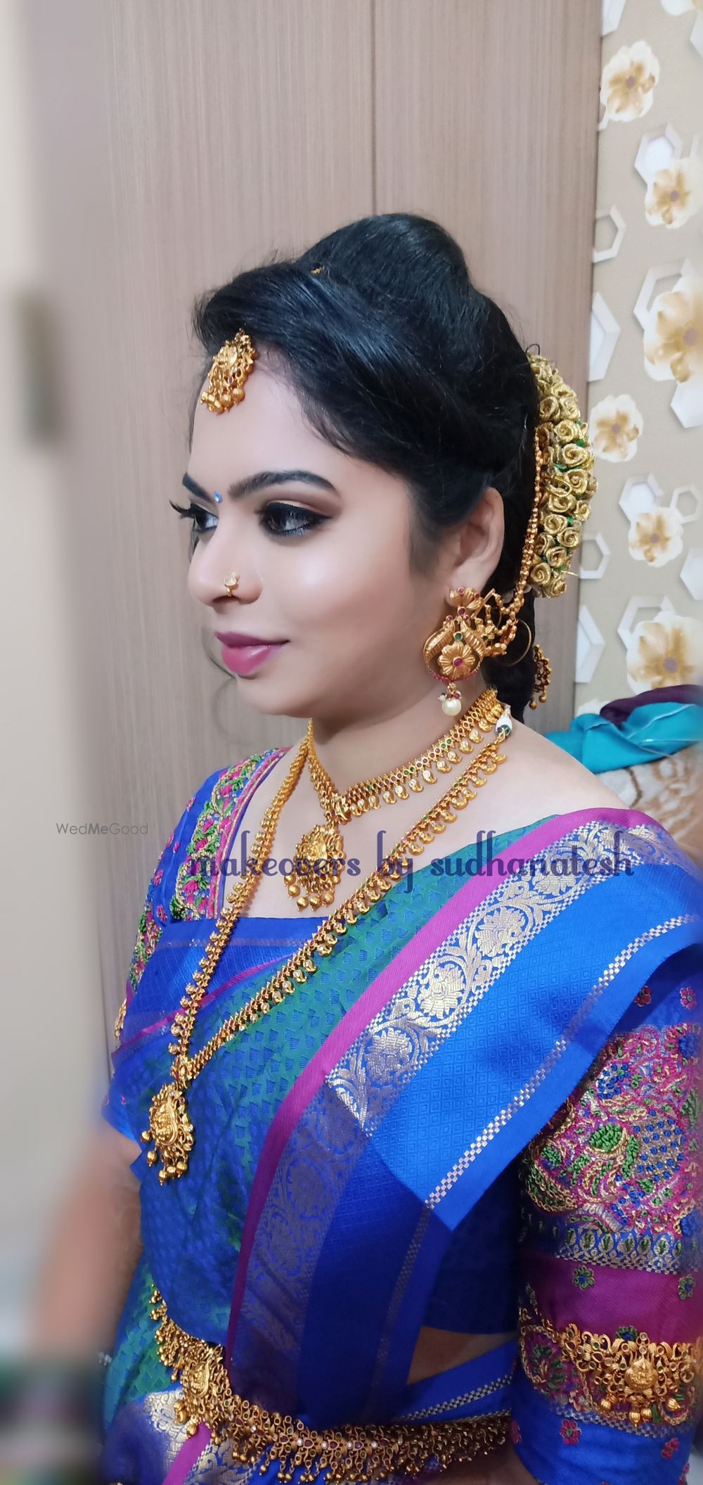 Photo From Amrutha 's Engagement Look - By Makeovers by Sudhanatesh