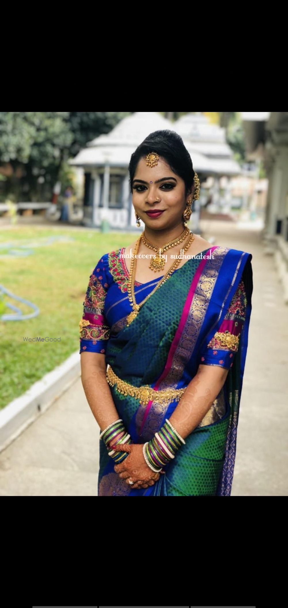 Photo From Amrutha 's Engagement Look - By Makeovers by Sudhanatesh