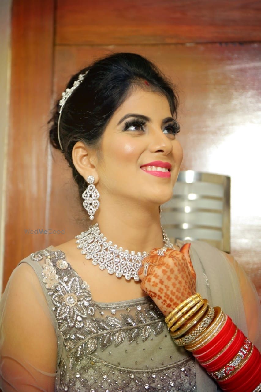 Photo From Wedding Reception of gorgeous Manjot Amritsar - By Meenu Sahni Makeup Artist