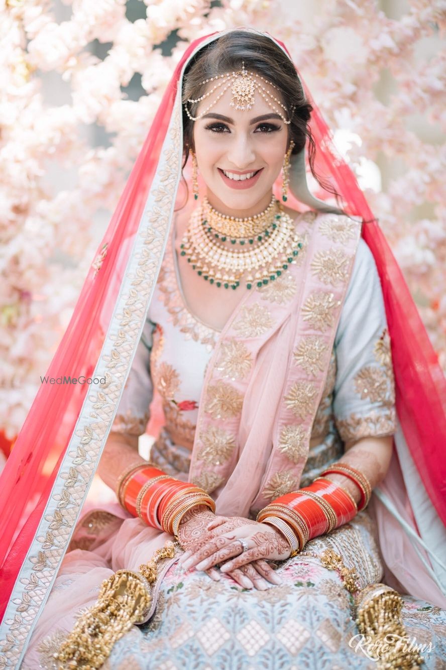 Photo of Colourful bridal lehenga offbeat