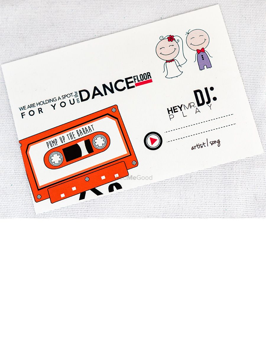 Photo of DJ request cards