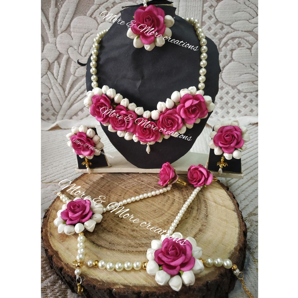 Photo From floral jewellery - By More & More Creations