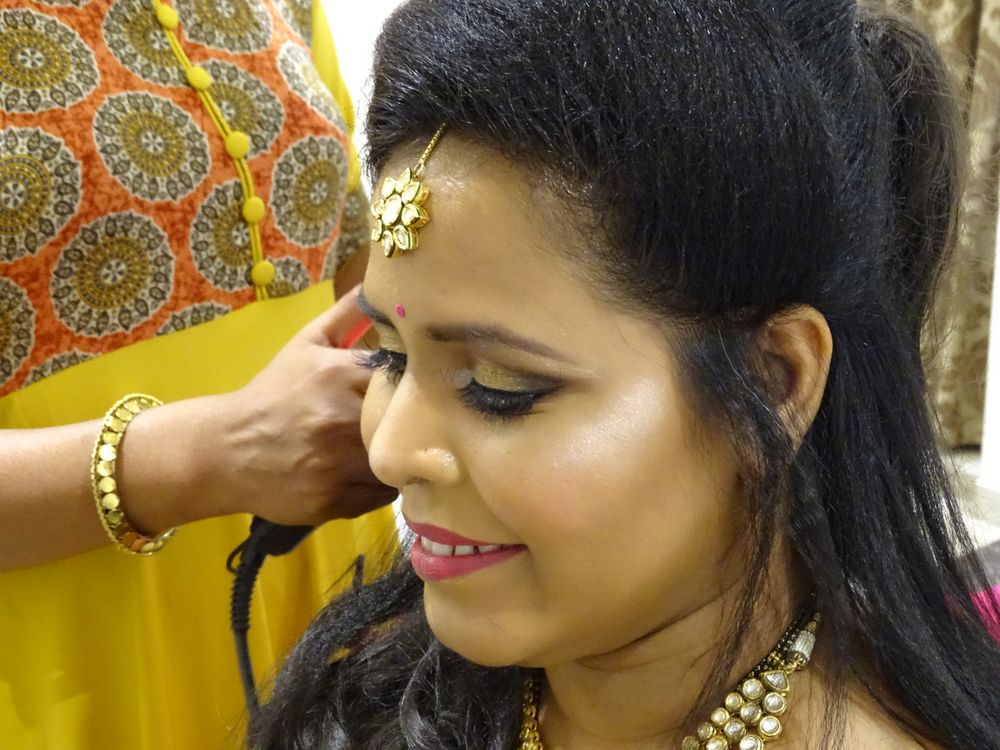 Photo From Reception Bride - By Colours Makeup School 