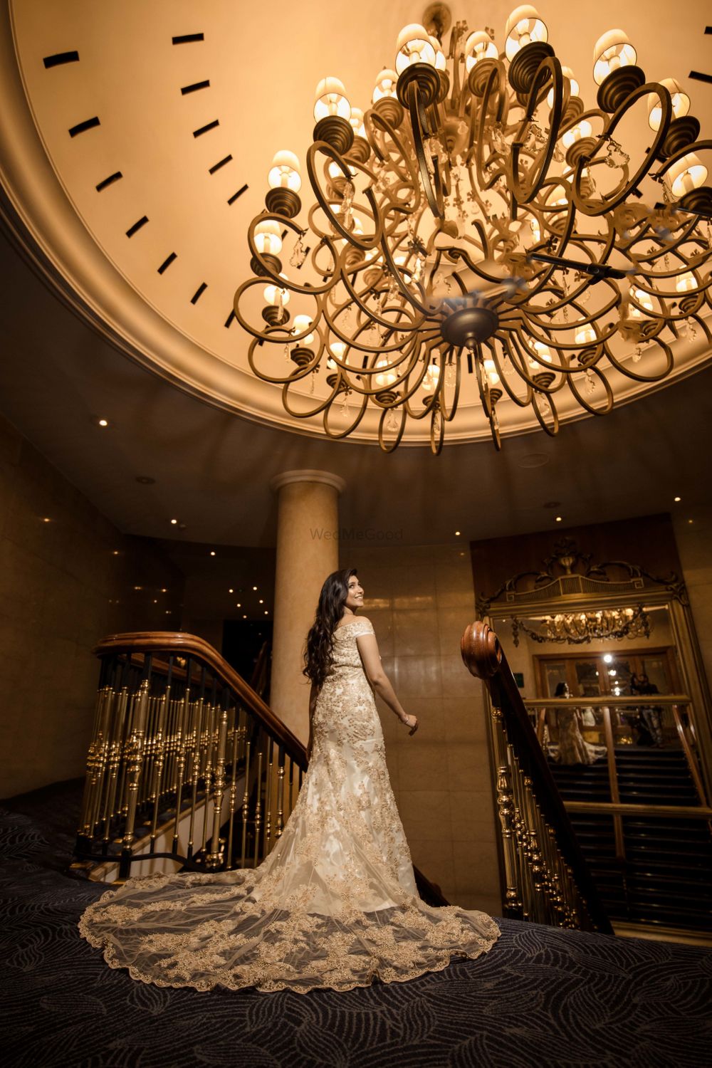 Photo of Beige gown with train