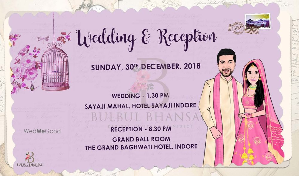 Photo From Post Card theme invite - By Bulbul Bhansali - Digital Invites and Videos