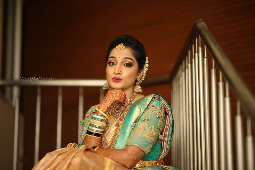 Photo From Akshatha’s Muhutham look - By Makeup Touch by B.Sunanda Kumari