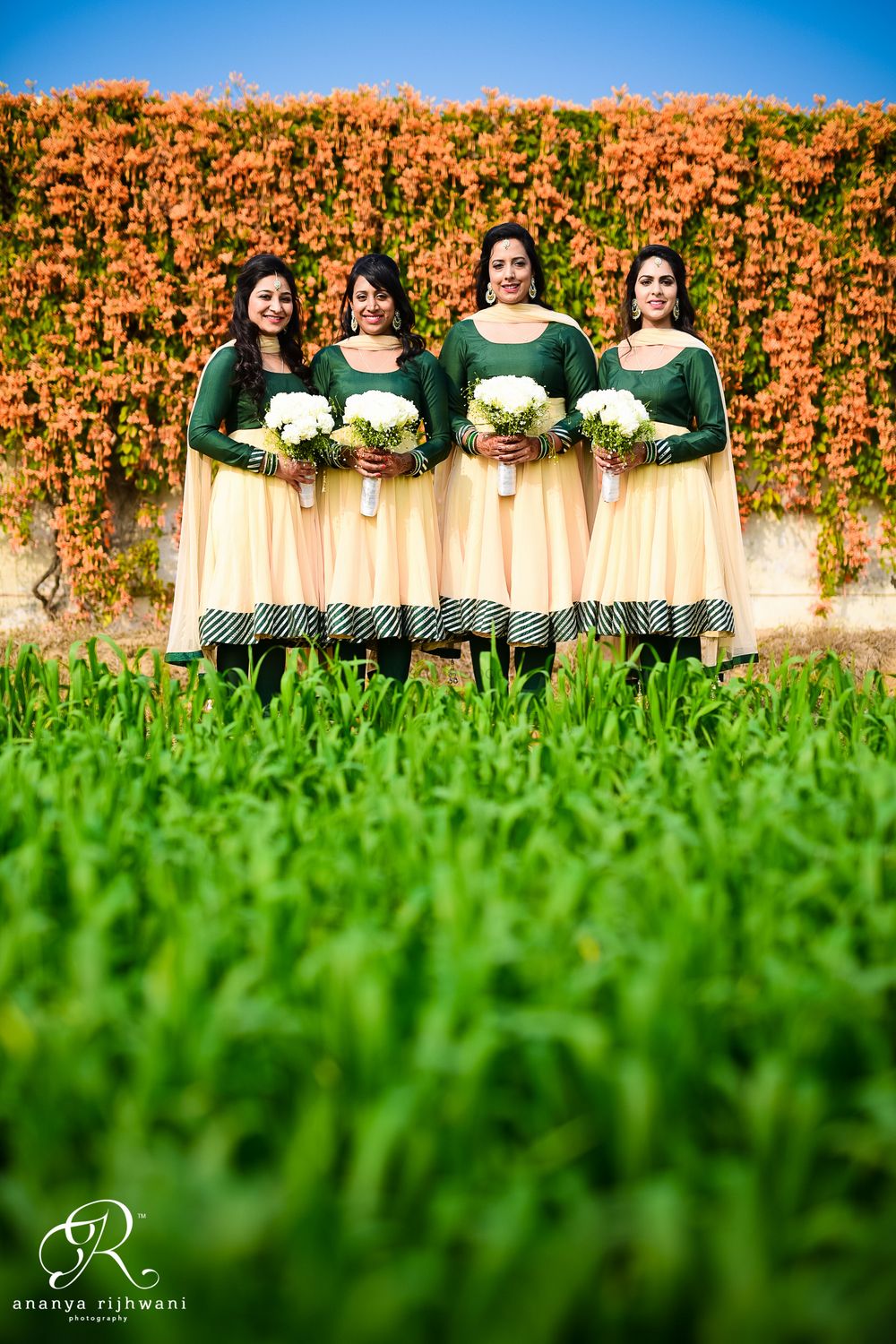 Photo of bridesmaids shot