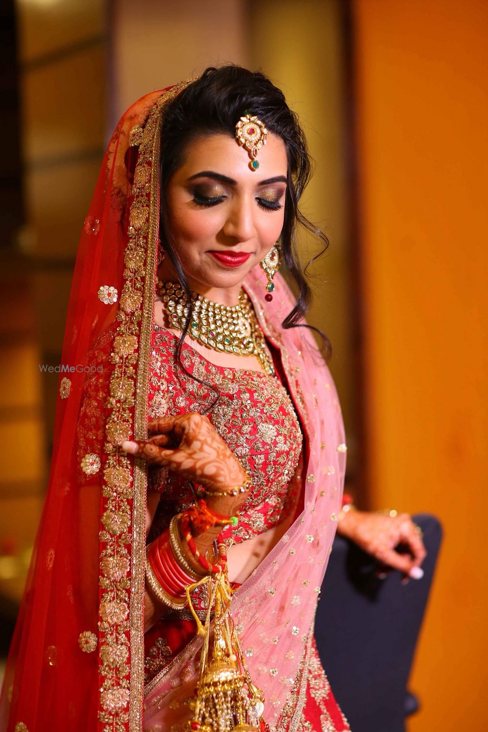 Photo From GOLD n SMOKEY Eyes on this BRIDE IN RED_ MakshitA  - By Nivritti Chandra