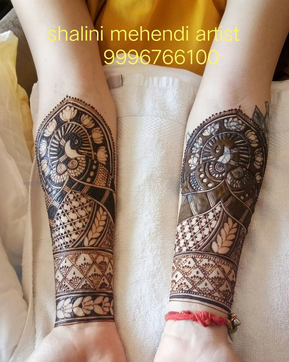 Photo From Aishwarya bridal mehendi on 23rd Jan at Raddison blue Udhyog vihar - By Shalini Mehendi Artist