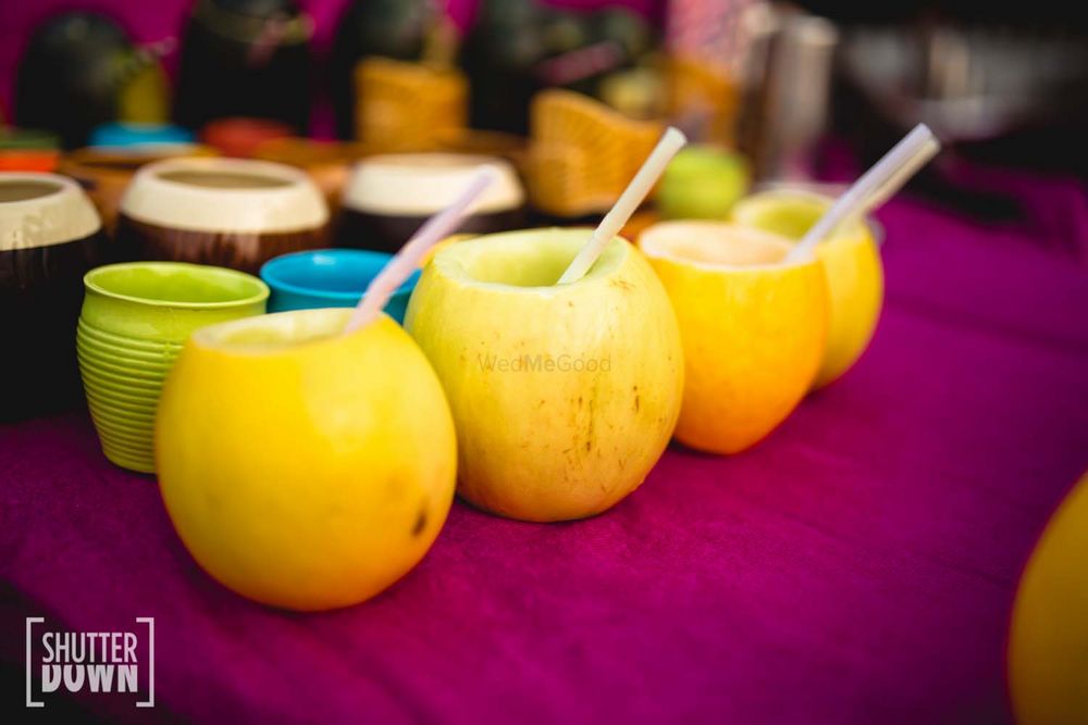Photo of Coconut water served in weddings