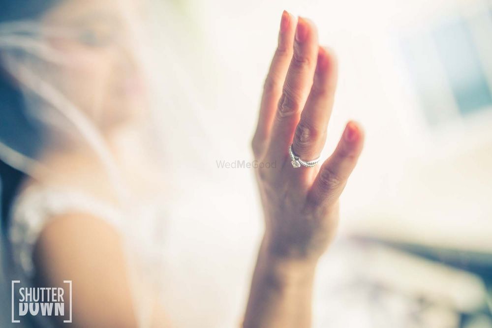 Photo of engagement rings shot