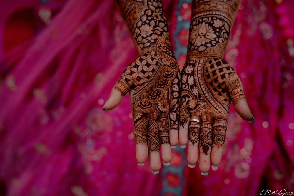 Bright Pink Mehndi Designs Photo Bridal mehendi designs