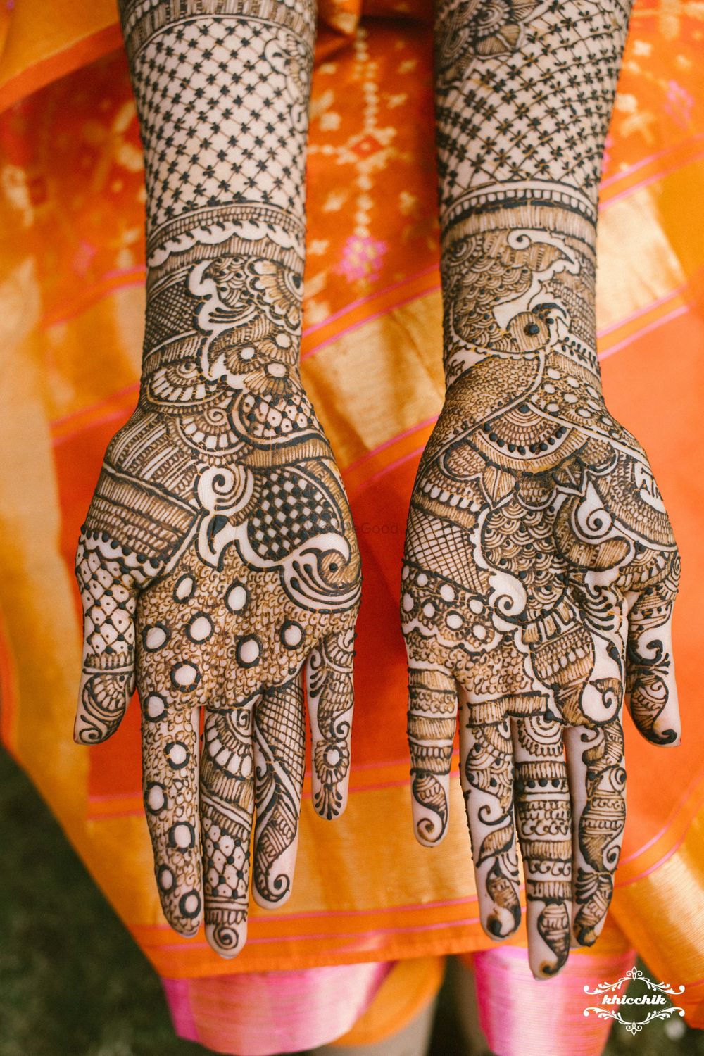 Photo of Unique modern bridal mehendi design on both hands
