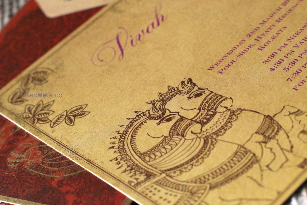 Photo From South Indian Kalamkari themed wedding card - By Radhika Bubna