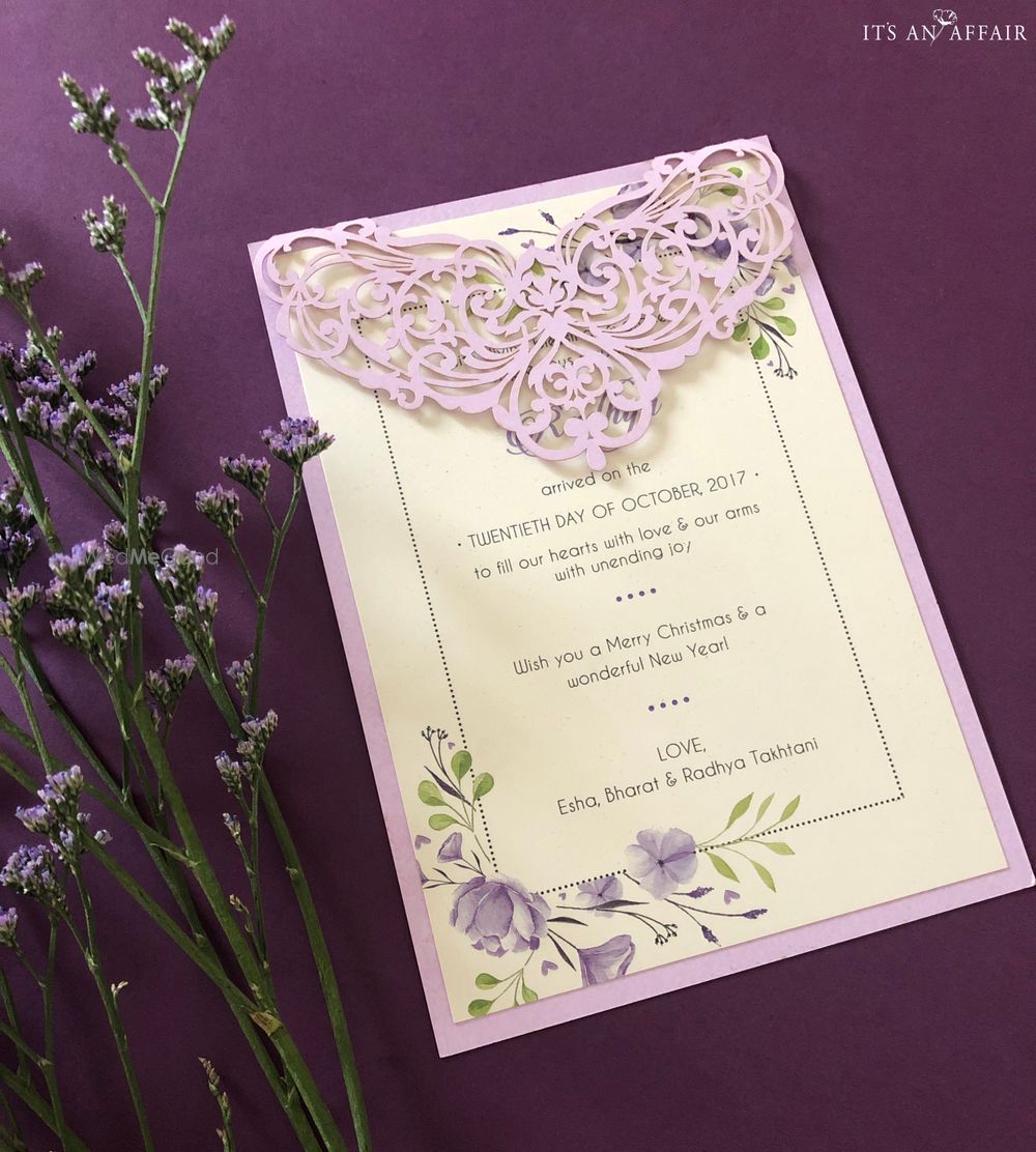 Photo From Lavender Wedding Invite - By Invitations by Its an Affair